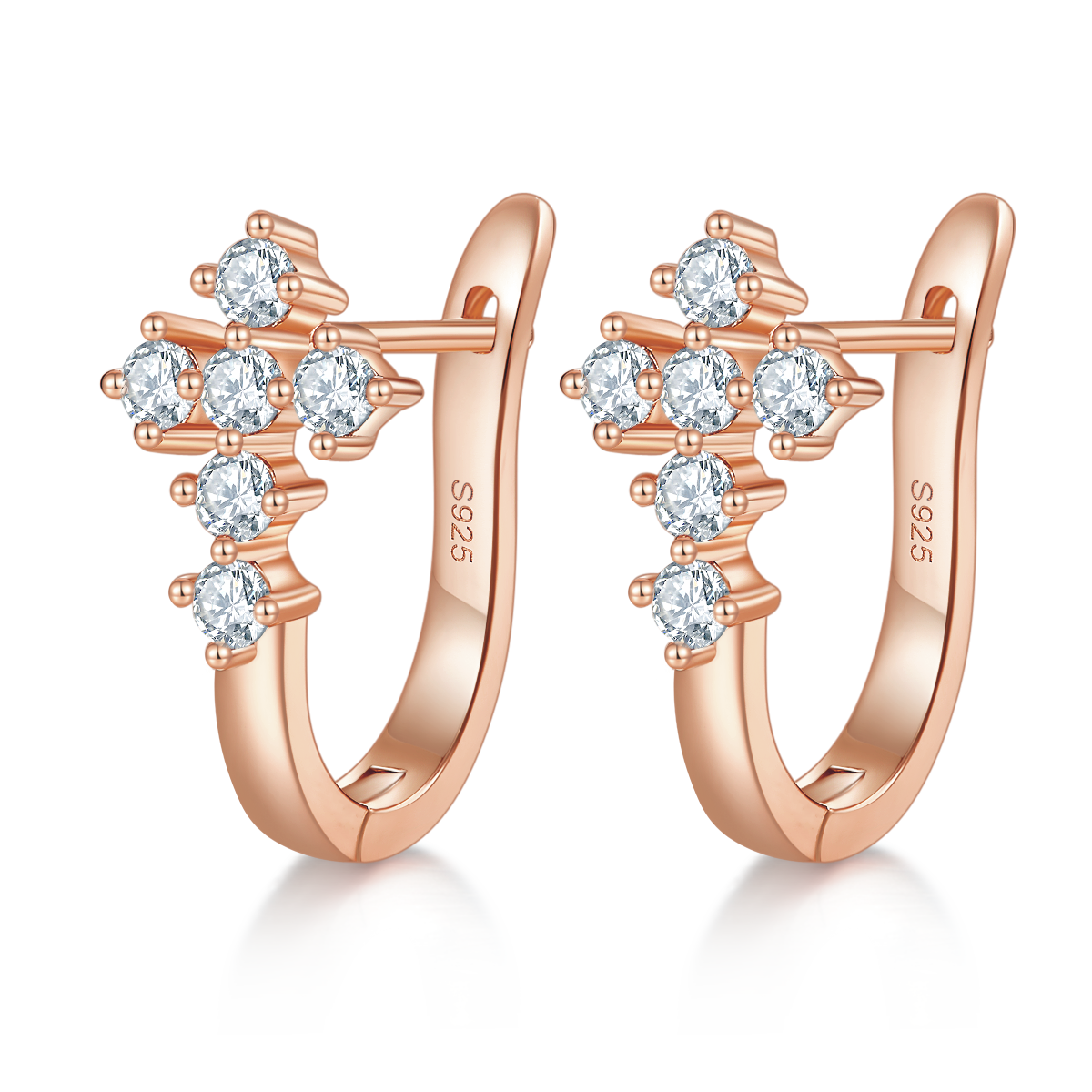 Earrings S925 Silver Moissanite Grade D 0.72CT